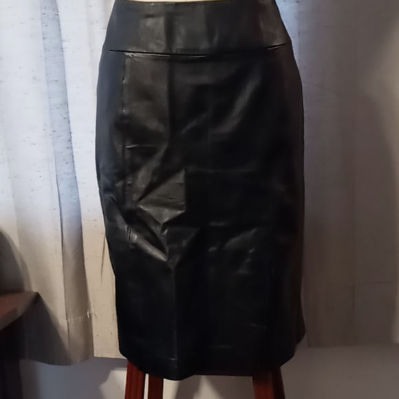 Jaclyn Smith 0 Size 16 Black Leather 